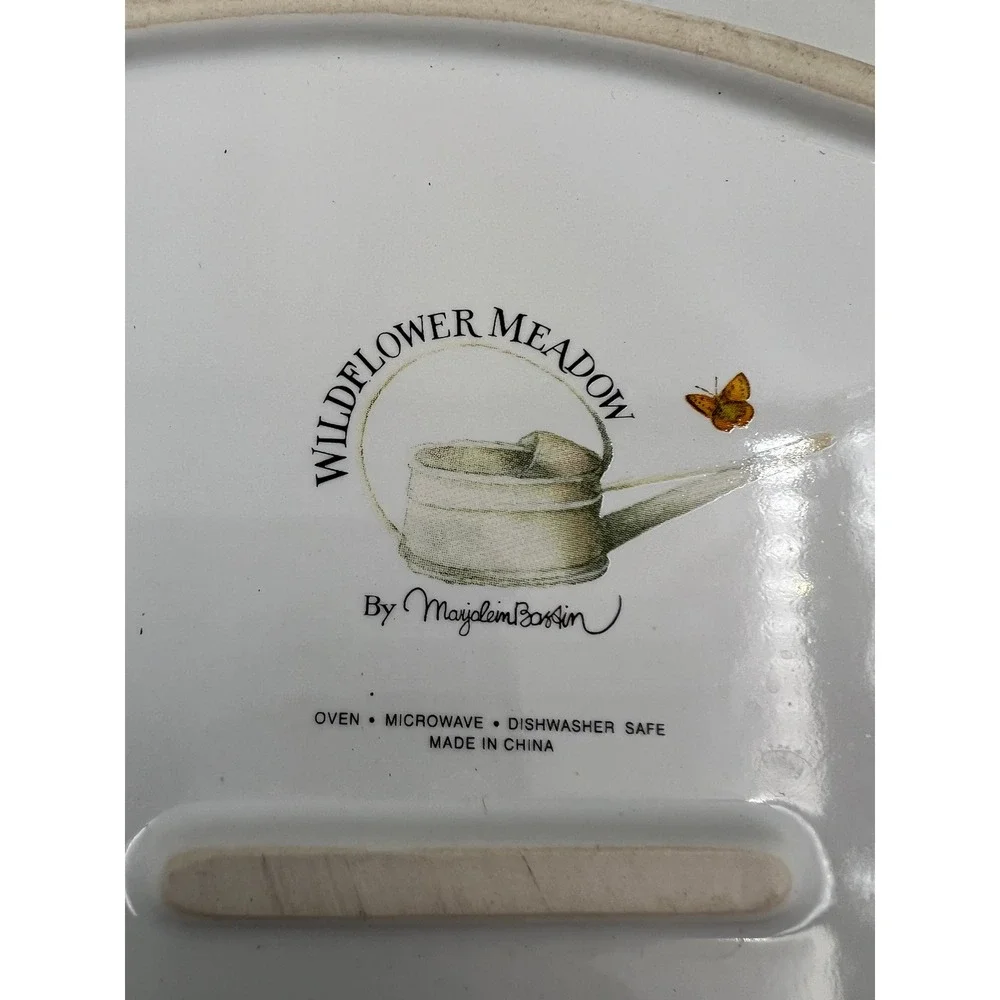 Marjolein Bastin Wildflower Meadow Ceramic Casserole Dish Bird Lid Oval Baker